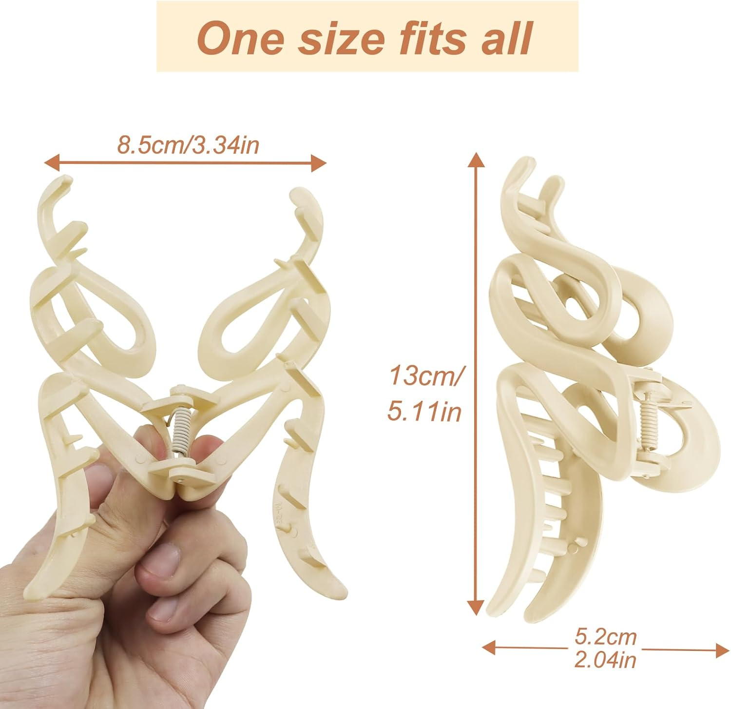 Pack of 4 Hair Clips image number 2