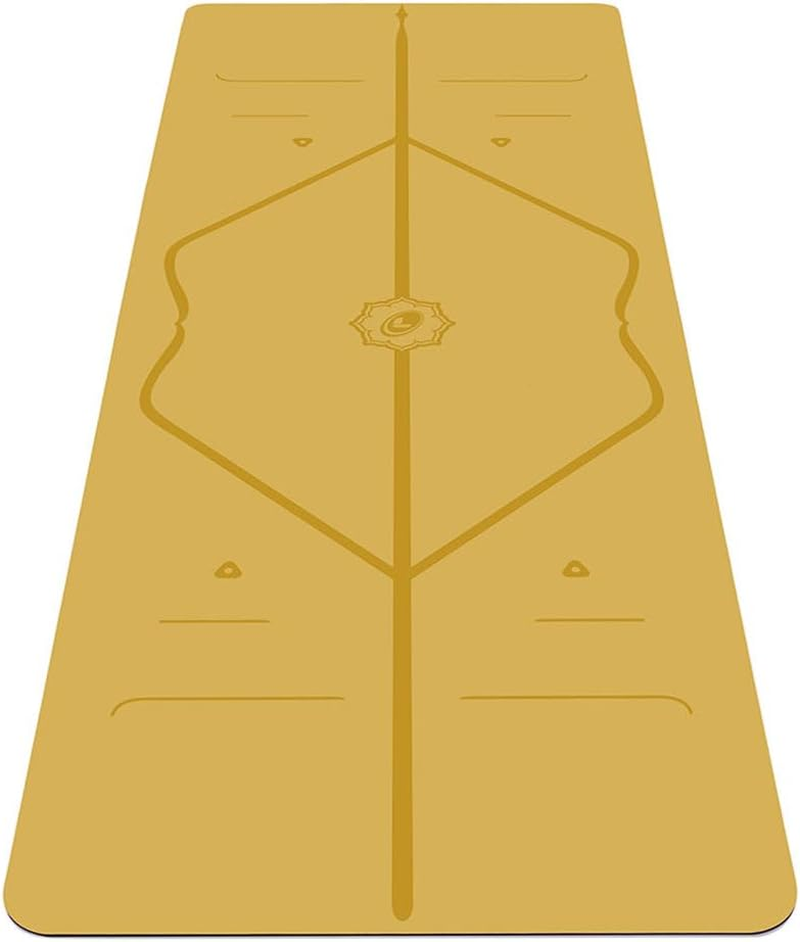 Liforme Original Yoga Mat &ndash; Free Yoga Bag Included - Patented Alignment System, Warrior-Like Grip, Non-Slip, Eco-Friendly and Biodegradable, Sweat-Resistant, Long, Wide, 4.2Mm Thick Mat for Comfort