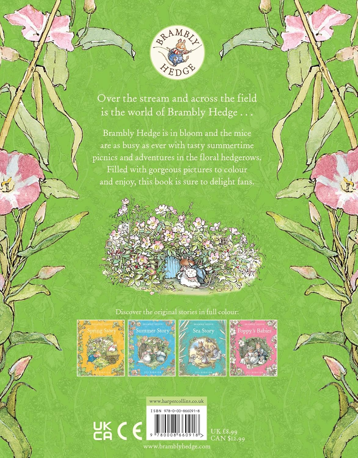 Brambly Hedge Nature Colouring Book: Enter the Cosy World of Brambly Hedge with This Perfect Colouring Book for Relaxation for All Ages image number 2