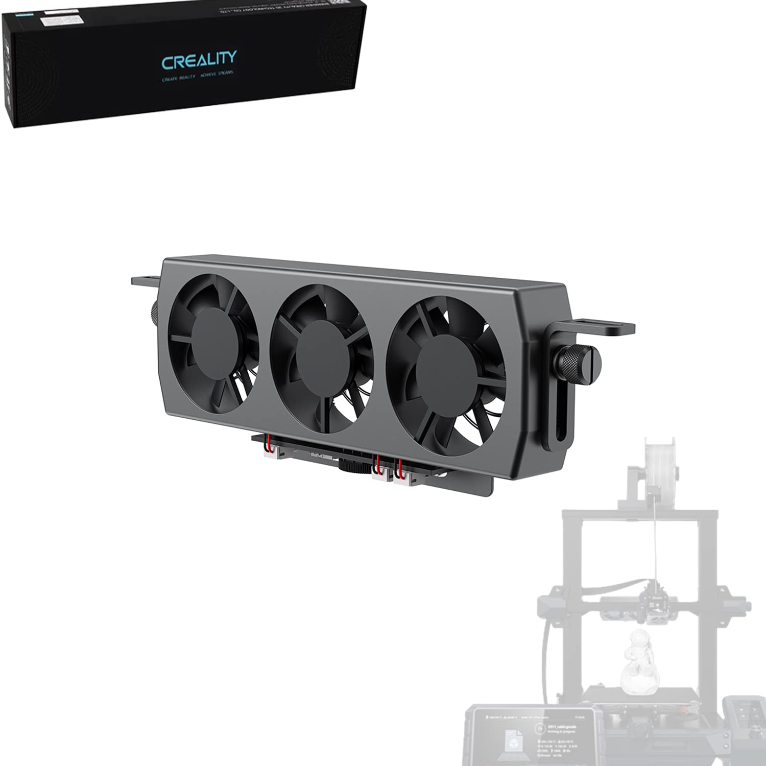 Creality Upgraded Fan Cooling Kit for Ender-3 Series - Precise Heat Dissipation for High-Speed 3D Printing - Compatible with Ender-3 Neo/Pro/V2/S1/Cr-6 SE image number 3