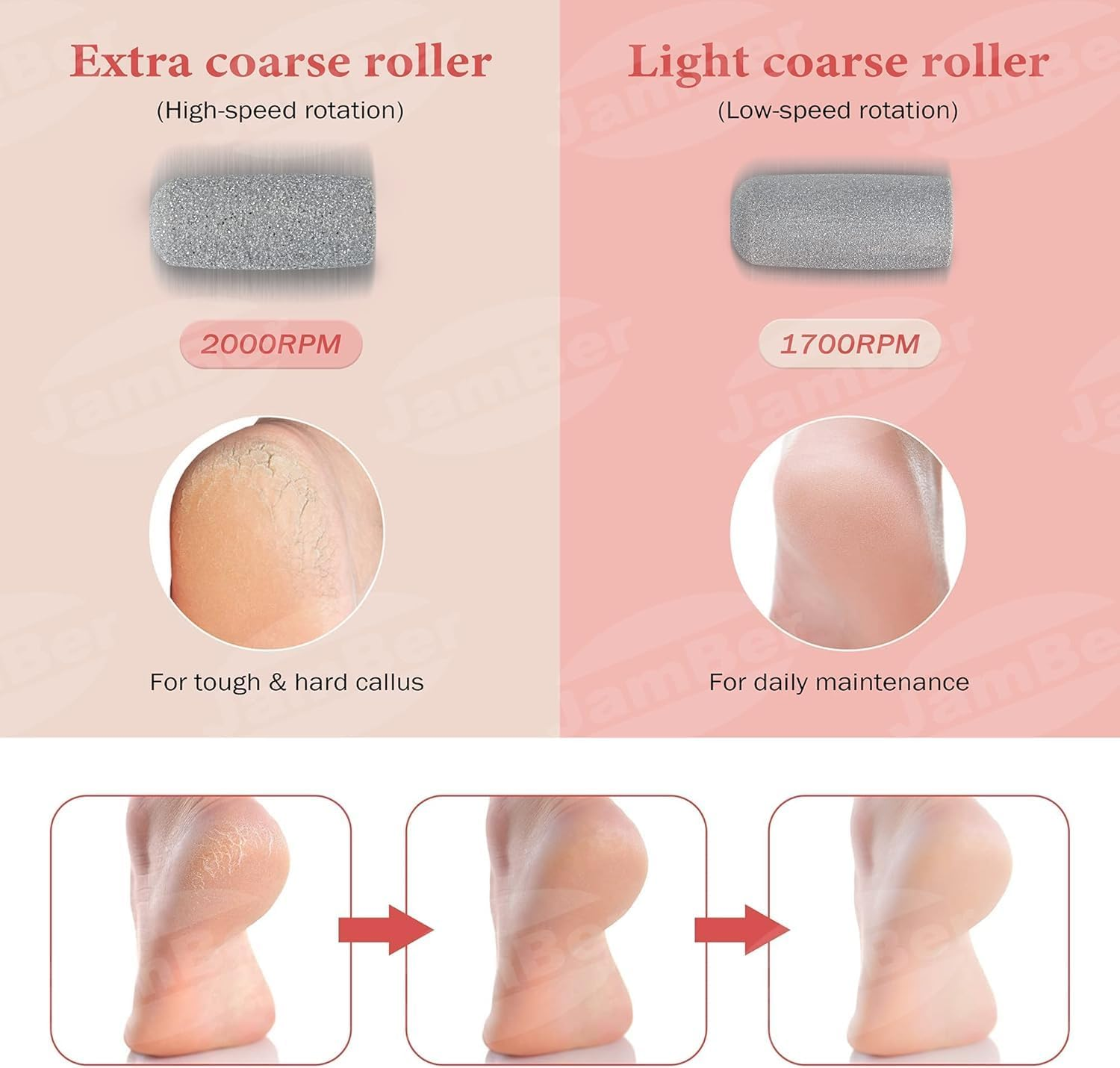 Electric Care Pedicure Foot File Hard Dead Skin Callus Remover Foot Grinder image number 3