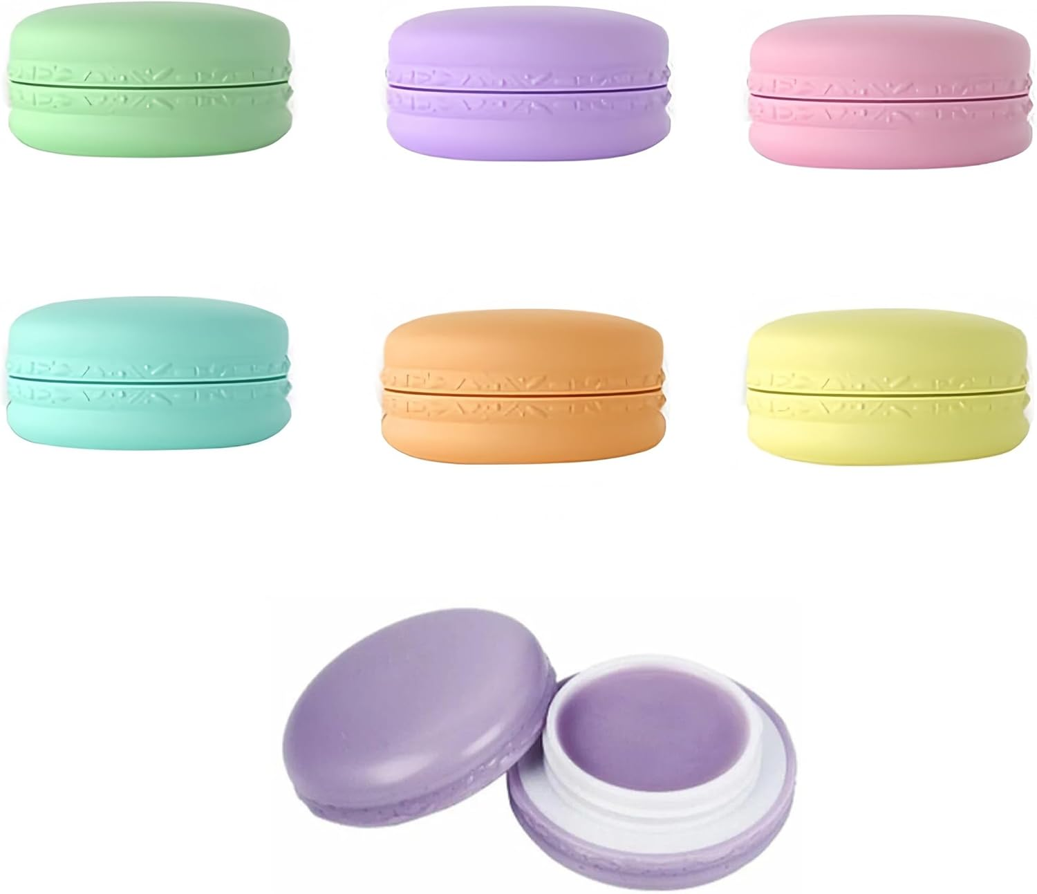 6Pcs 10G Travel Containers,Small Container,Plastic Jars,Small Plastic Containers,Small Cosmetic Sample Empty Container,For Cosmetic Body Empty Sample Containers,Travel Accessories image number 1