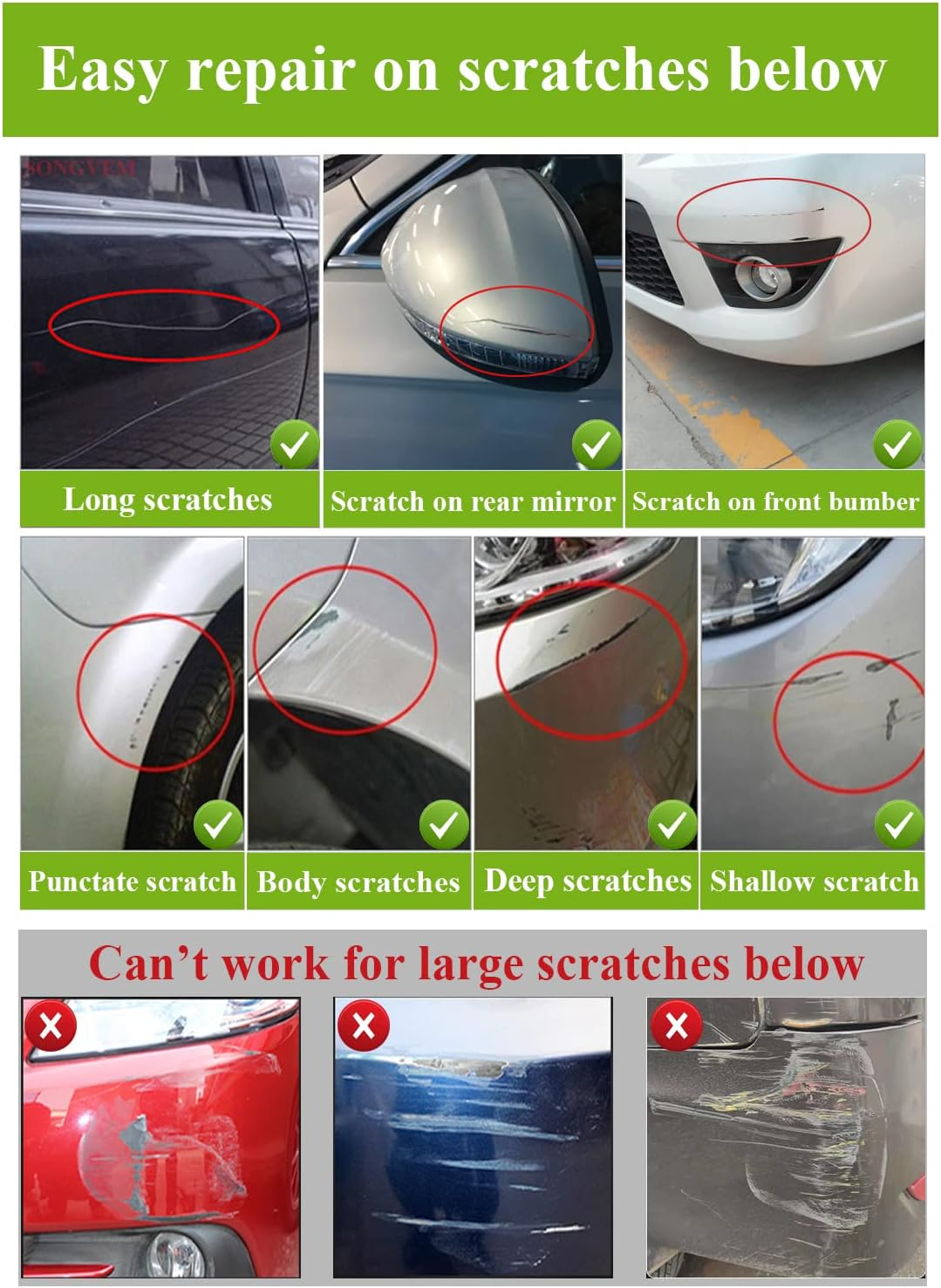 Silver Car Touch up Paint for Tesla Model 3 Model Y Mseries (Midnight Silver Metallic) image number 4