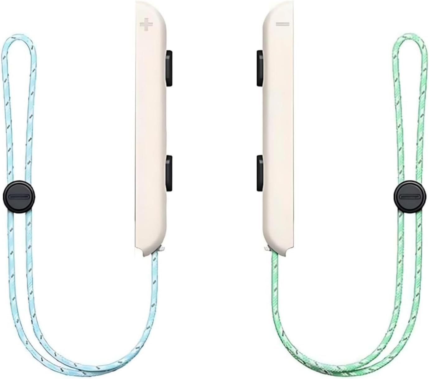 Suytvenxau 2 Pack Wrist Strap Compatible with Nintendo Switch Accessories for Joy Con Replacement Lanyard Secure Grip Adjustable Nylon Strap Game Controller (White)