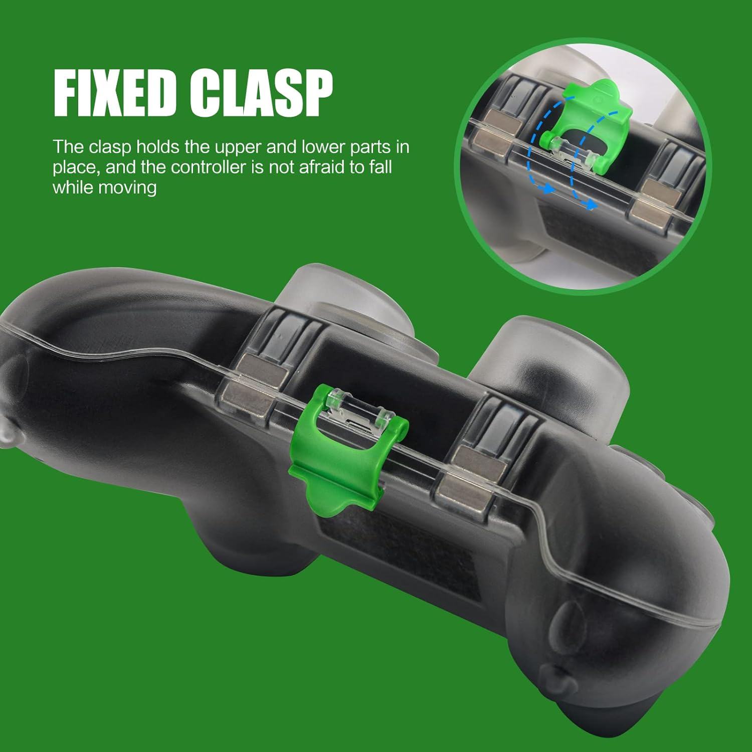 Xbox Series X Controller Case, Hard Shell Protection Case for Xbox Series S Controller, Xbox Series X Controller Accessories - Black - Clear image number 7