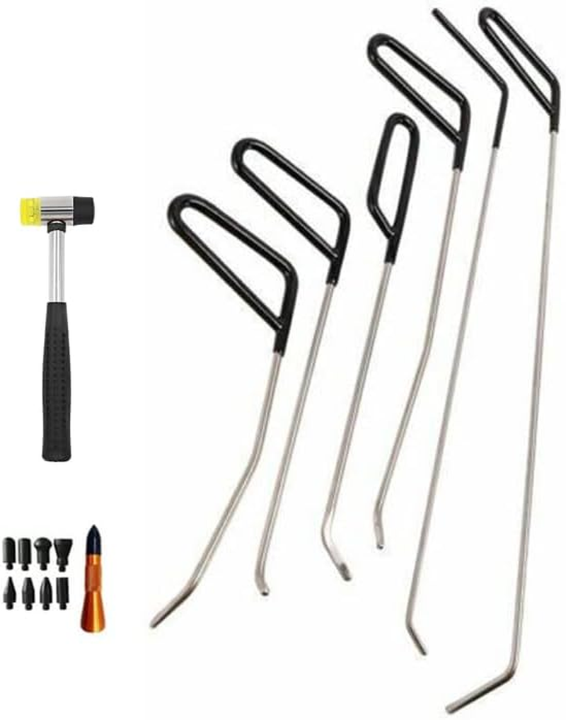 16PCS PDR Rods Tools Car Auto Paintless Dent Repair Pen Removal Puller Kit image number 1
