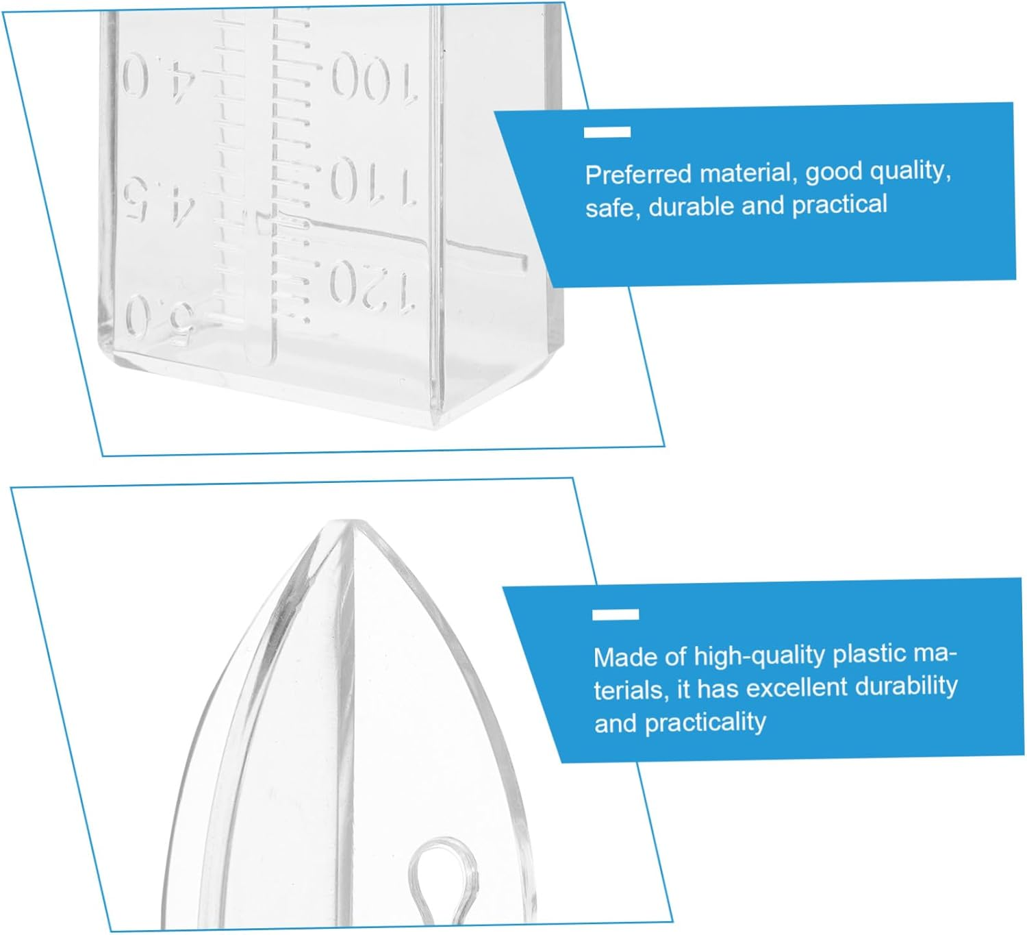INOOMP Outdoor Rain Gauge Plastic Rainfall Measuring Container with Graduated Scale for Garden Lawn Patio Weather-Resistant Rainwater image number 3