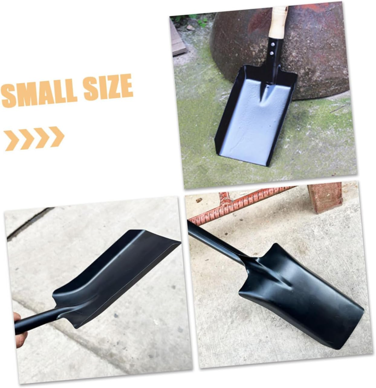 SUPVOX 2Pcs Iron Shovel for Gardening Planting and Removal Lightweight Tools for Soil Loosening and Weeding for Home and Outdoor Use image number 1