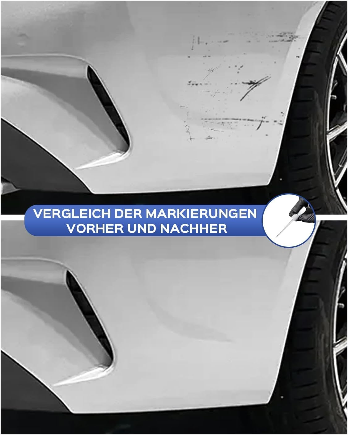 BMW Touch up Paint - Exact Match - Scratch & Chip Repair - Alpine White (300)