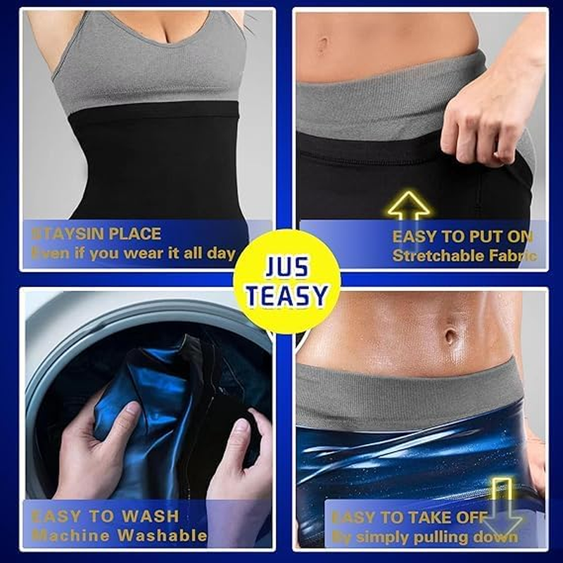 Sweat Shaper Waist Trim for Women, Men, Waist Trainer Sauna Belt, Neoprene Free Waist Binder Sauna Slimming Sauna Sweat Exercise Shaper Suitable for 50 Kg -85 Kg