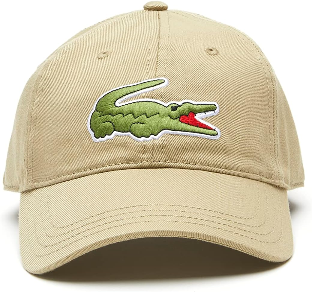 Lacoste Unisex Adjustable Organic Cotton Twill Cap - Black image number 7