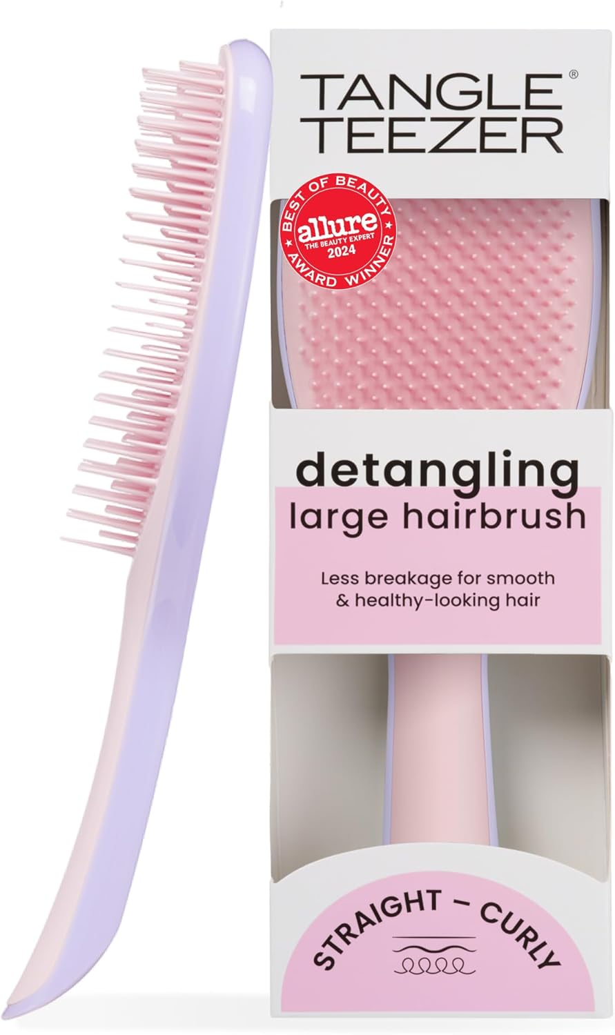 Tangle Teezer Mini Ultimate Detangler Fine and Fragile, for Wet and Dry Hair, Detangling Brush for Thin and Fine Hair, Optimal Brush for Kids and Travel, Jade Lagoon