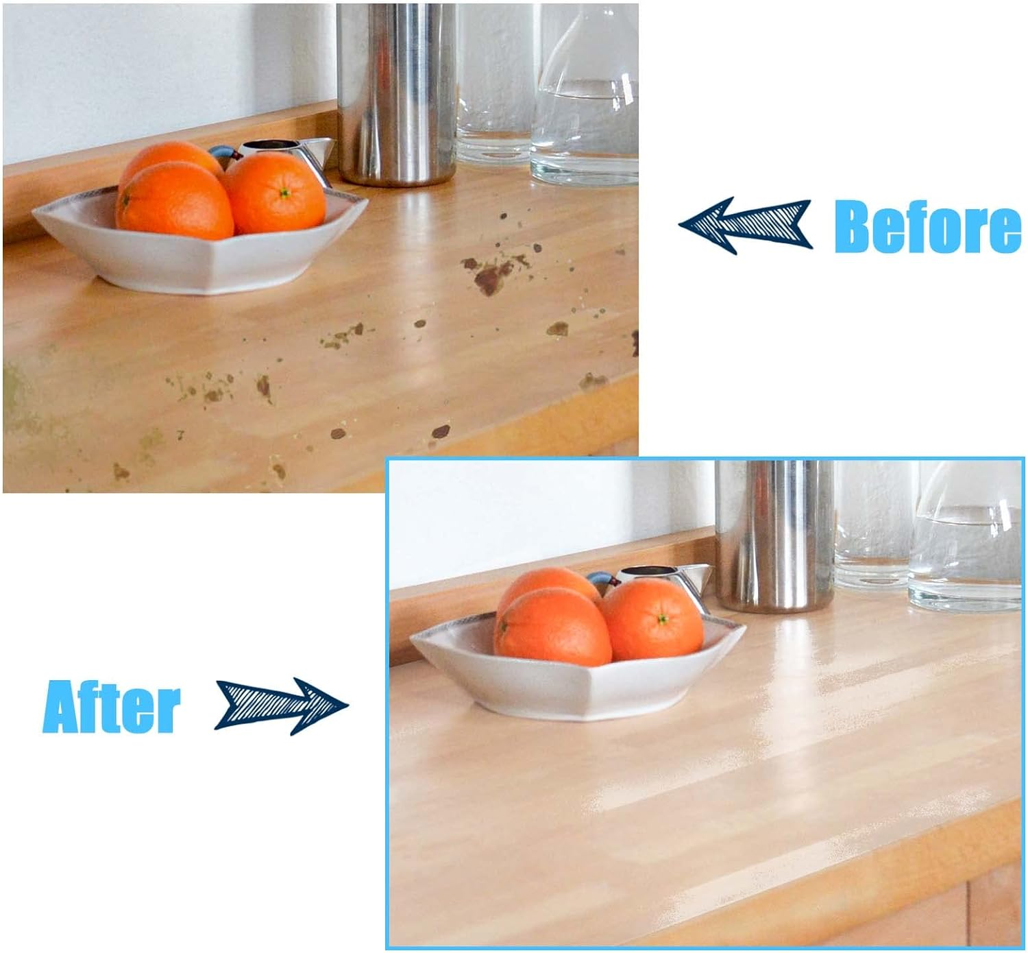 Clear Contact Paper Peel and Stick, 42 * 100Cm Self Adhesive Contact Paper Clear Wall Protector, Waterproof Oil Proof Removable Film Transparent Kitchen Stove Backsplash Protector for Wall image number 6