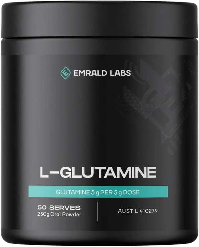 L-Glutamine Powder Emrald Labs | Gut Health & Recovery | Unflavoured
