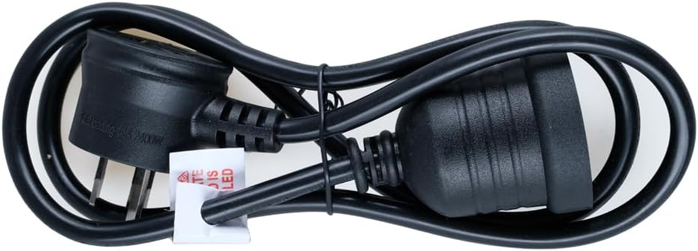 240V 10Amp Piggy Back Extension Lead, Black, 1 Meter Length image number 3