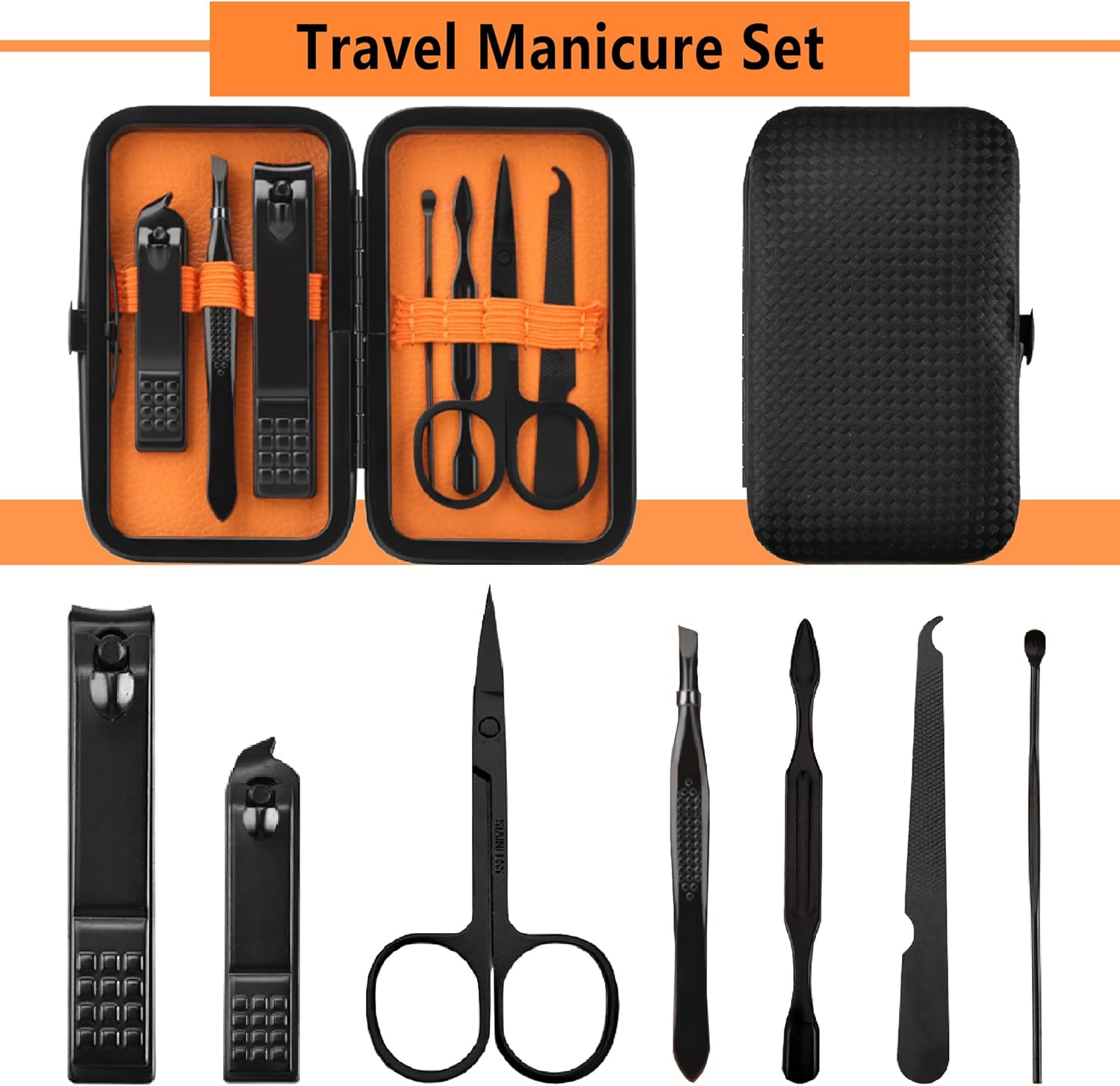 Manicure Set Men Nail Clipper Set Personal Care Nail Grooming Kits Travel Nail Care Set Manicure Tools Nail Clippers Pedicure Kit Basic Nail Care Tools Men Women