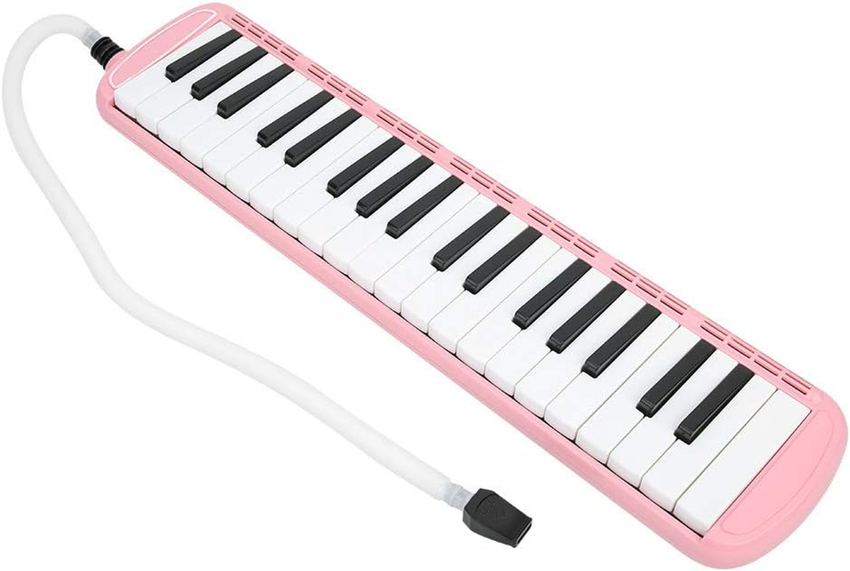 Musical Instrument Practice 37 Key Melodica, Air Piano Melodica Instrument, Beginner Musical Education Instrument for Kids.(Pink) image number 2