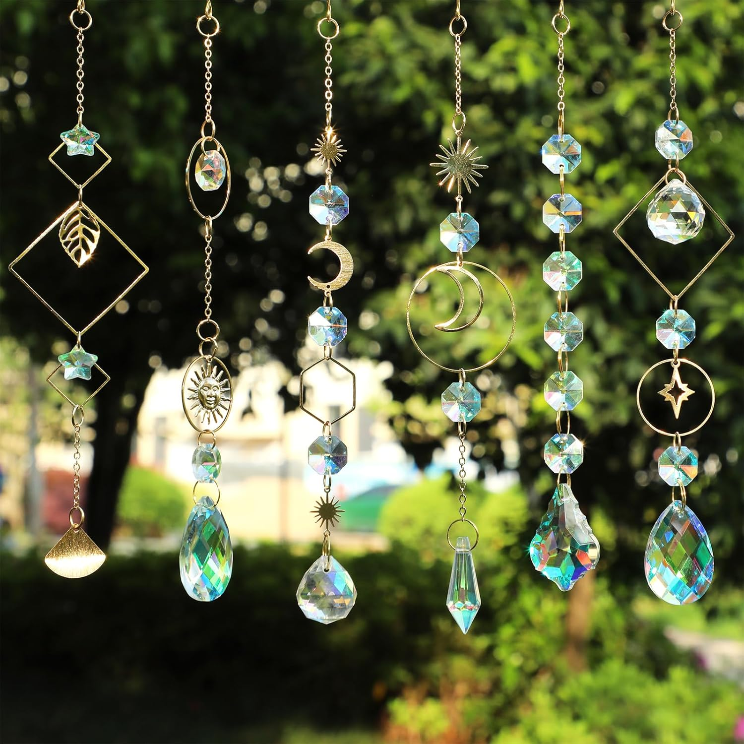 HYBEADS DIY Suncatchers, 400 Pcs Sun Catchers Making Supplies Kit Art and Crafts for Adults Prism Hanging Decorative Suncatcher with Crystals Rainbow Maker for Indoor Windows Office Home Decor image number 2