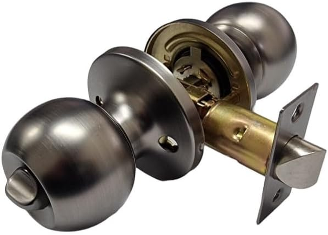Romak 608970 Knob Set Privacy Knob Gunmetal