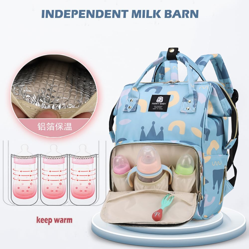 Diaper Bag Backpack - Multifunction Waterproof Baby Bag Diaper Changing Backpacks, Large Travel Diaper Bags - Baby Bag for Boys & Girls, Nappy Changing Backpacks image number 1