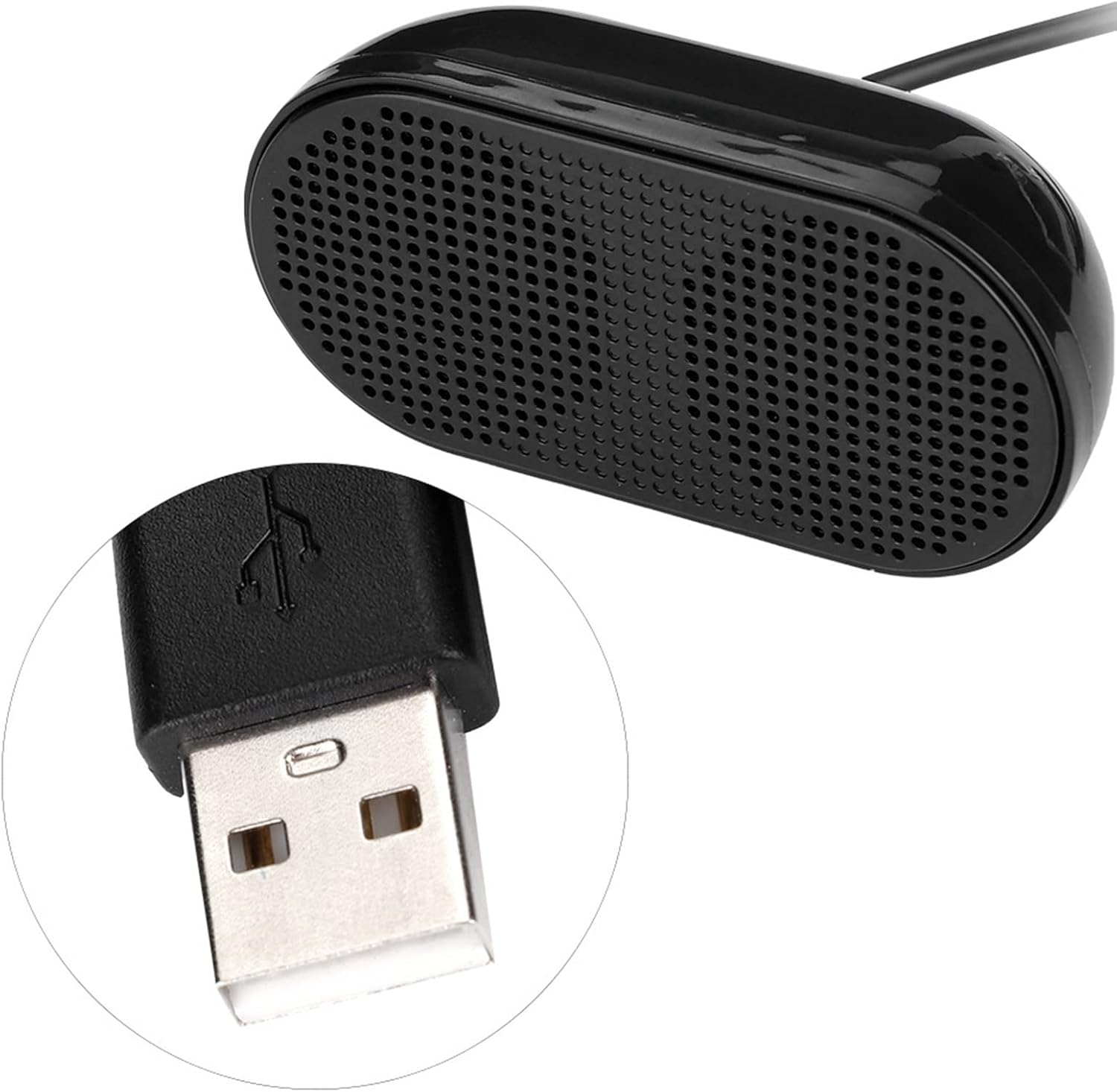Portable USB Speakers, Mini Wired Heavy Bass Speaker Music Player Music Sound Box with Integrated Power Supply & Cable for Desktop Notebook Computer image number 4
