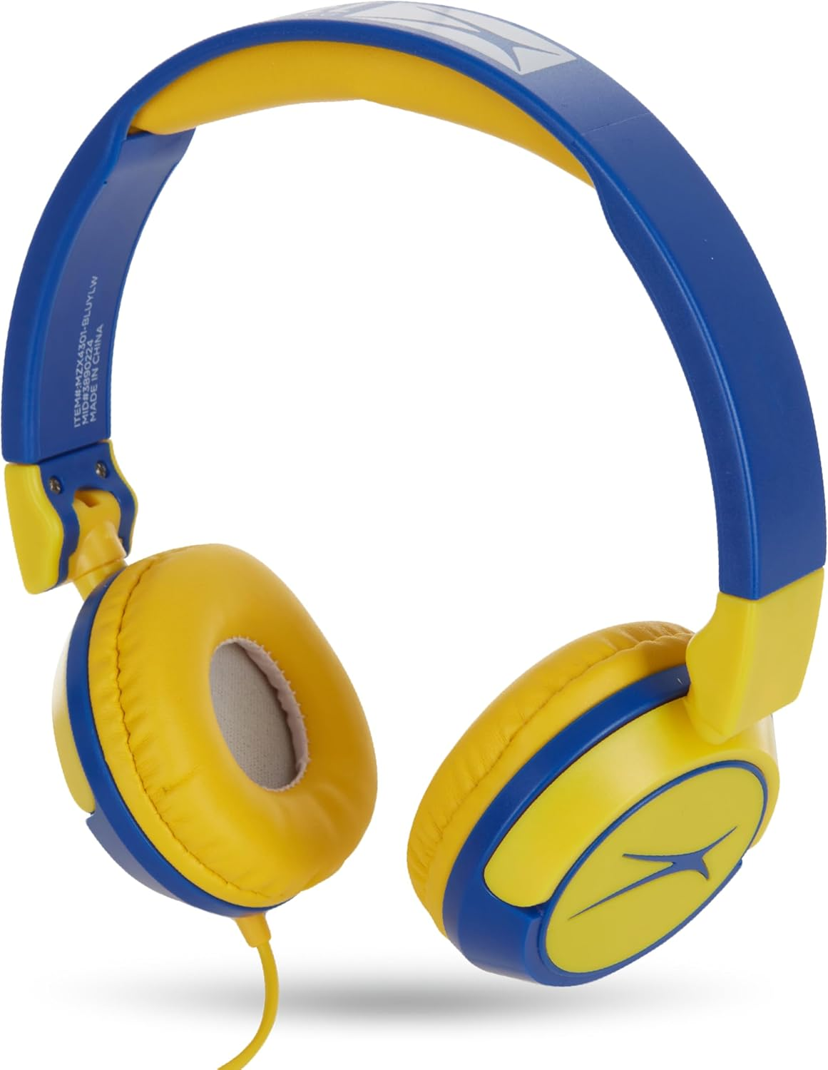 Altec Lansing Kid Safe Wired Over-Ear Headphones for Ages 3-5, Volume-Limiting with Mic, Compact Foldable Headphones with Cord, APA Approved image number 1