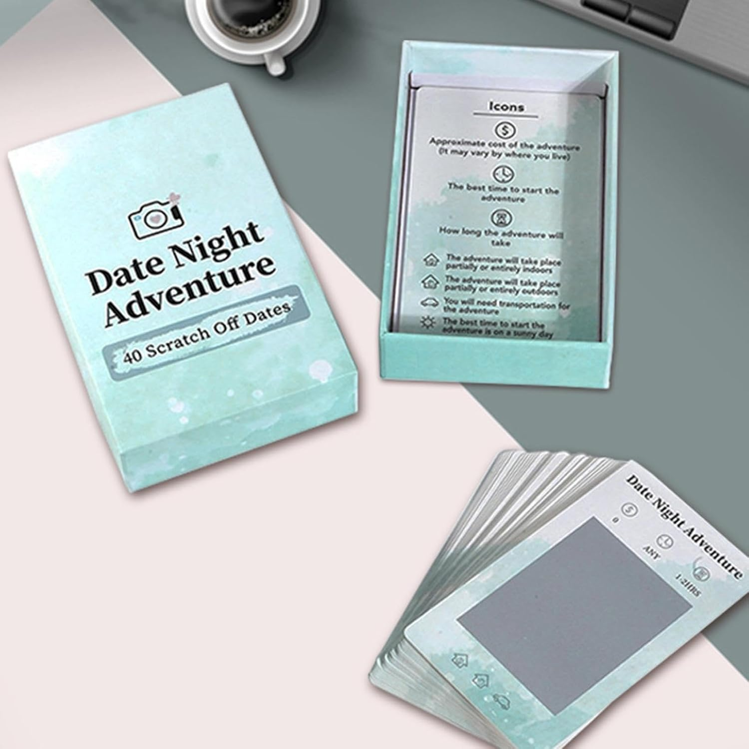 Fun Date Night Games, Couple'S Scratch off Cards, Romantic Date Ideas, Romantic Scratch Off, Adventurous,11.4X6.7Cm Ensuring Everyone Can Find Fun and Excitement image number 6