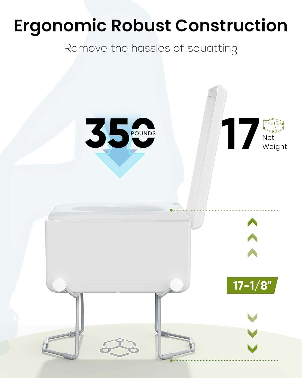 Modiwell Dry Flush Toilet &ndash; Waterless, Odorless, Self-Contained | Rechargeable Portable Toilet for Rvs, Van, Boat, Tiny House, Off-Grid | Easier to Use than Composting or Incinerator Toilets image number 6