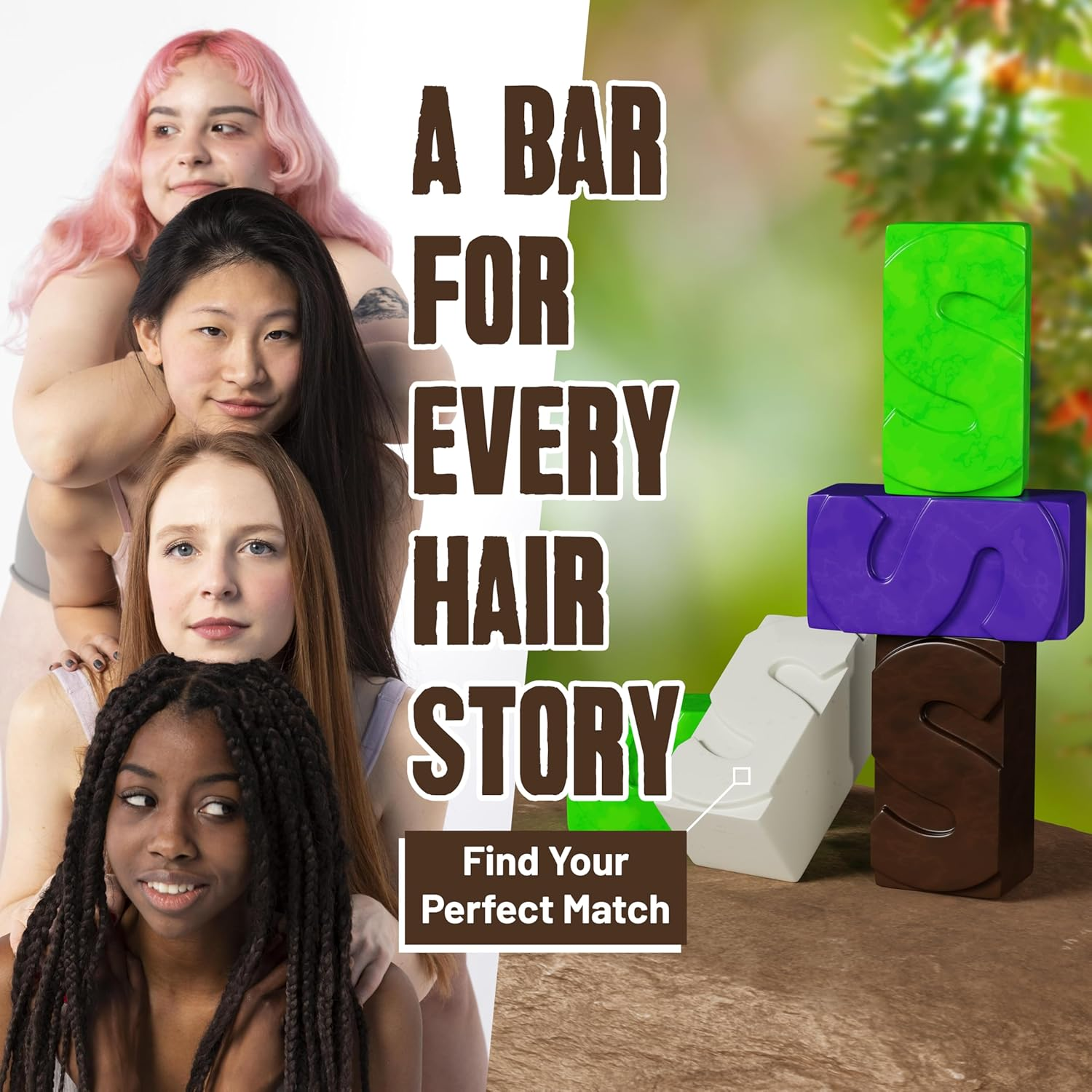 Herbishh Castor Oil Shampoo Bar &ndash; Nourishing Solid Shampoo Bar for Hair Growth & Thinning Hair &ndash; Castor Oil Soap for Healthy,Moisturized Scalp &ndash; Natural & Organic Soap for Women & Men,3.53 Oz image number 1