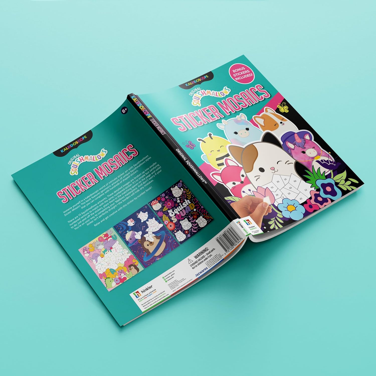 Kaleidoscope Sticker Mosaics Squishmallows &ndash; Fun Sticker Mosaic Book Featuring Beloved Squishmallows &ndash; Perfect for Kids Aged 8-12 image number 4