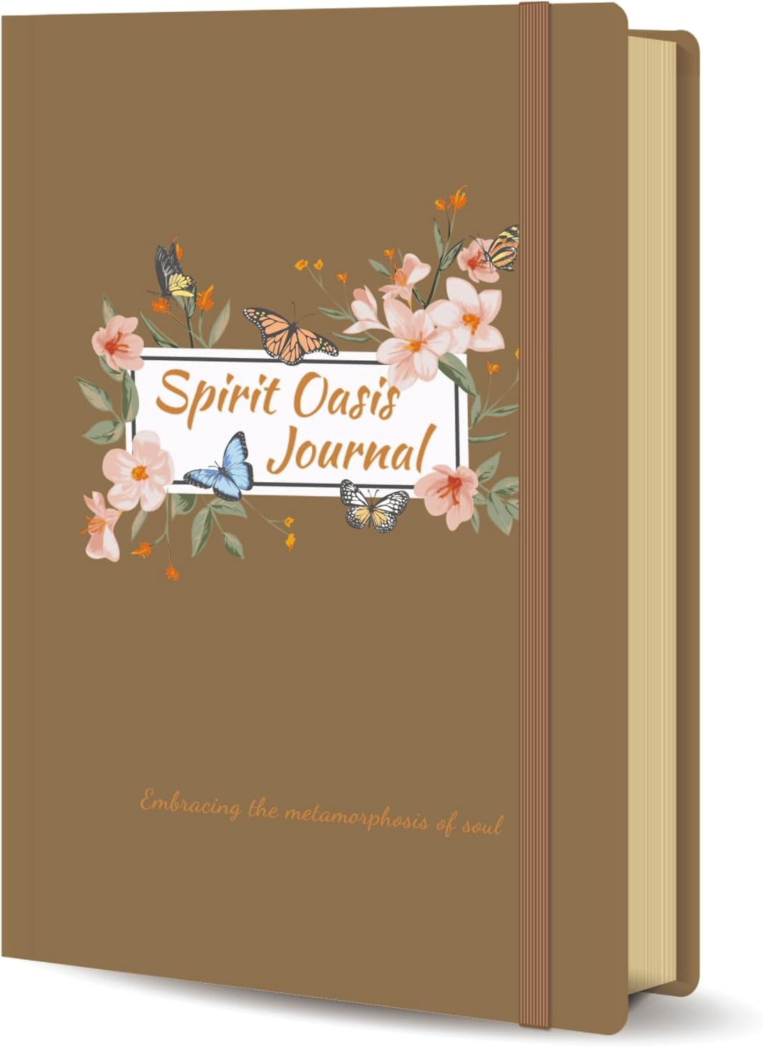 Self-Care Journal Book, Gratitude Journal, Happiness A5 Notebook Fabric Book Planner, a Daily Diary for Women with Guided Self Reflection Prompts