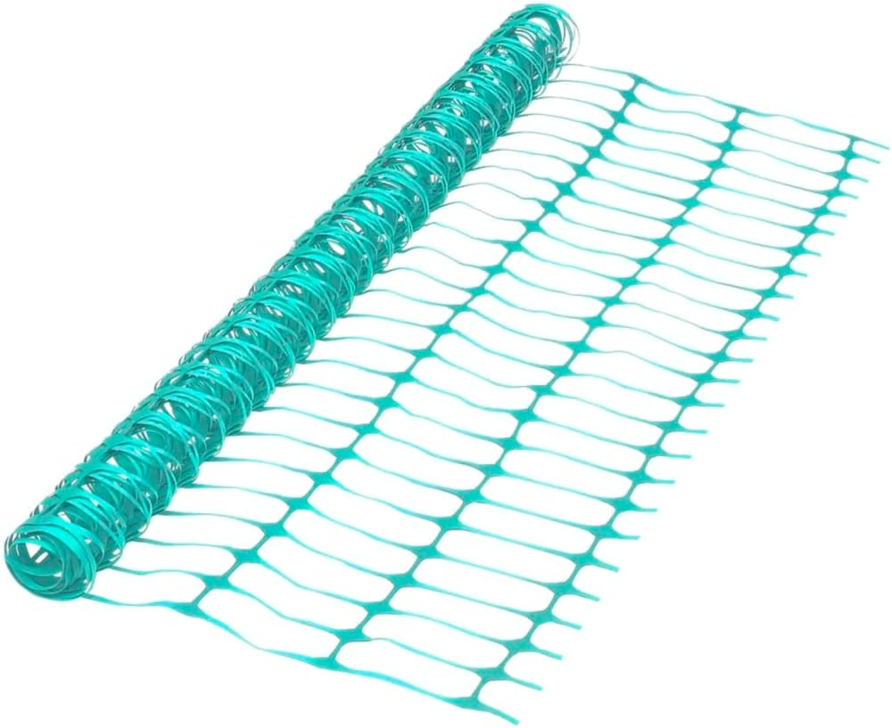 Vidaxl Green Durable HDPE Garden Fence &ndash; Flexible Safety Barricade for Construction Sites, Sporting Events and Traffic Control; Easy Installation - 1 MX 30 M image number 2