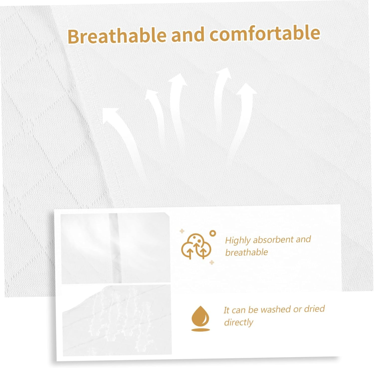 Alasum 5Pcs Changing Pads Reusable Cotton Urinary Cloths for Newborns Boys Burp Towels Bath Essentials Washable image number 5