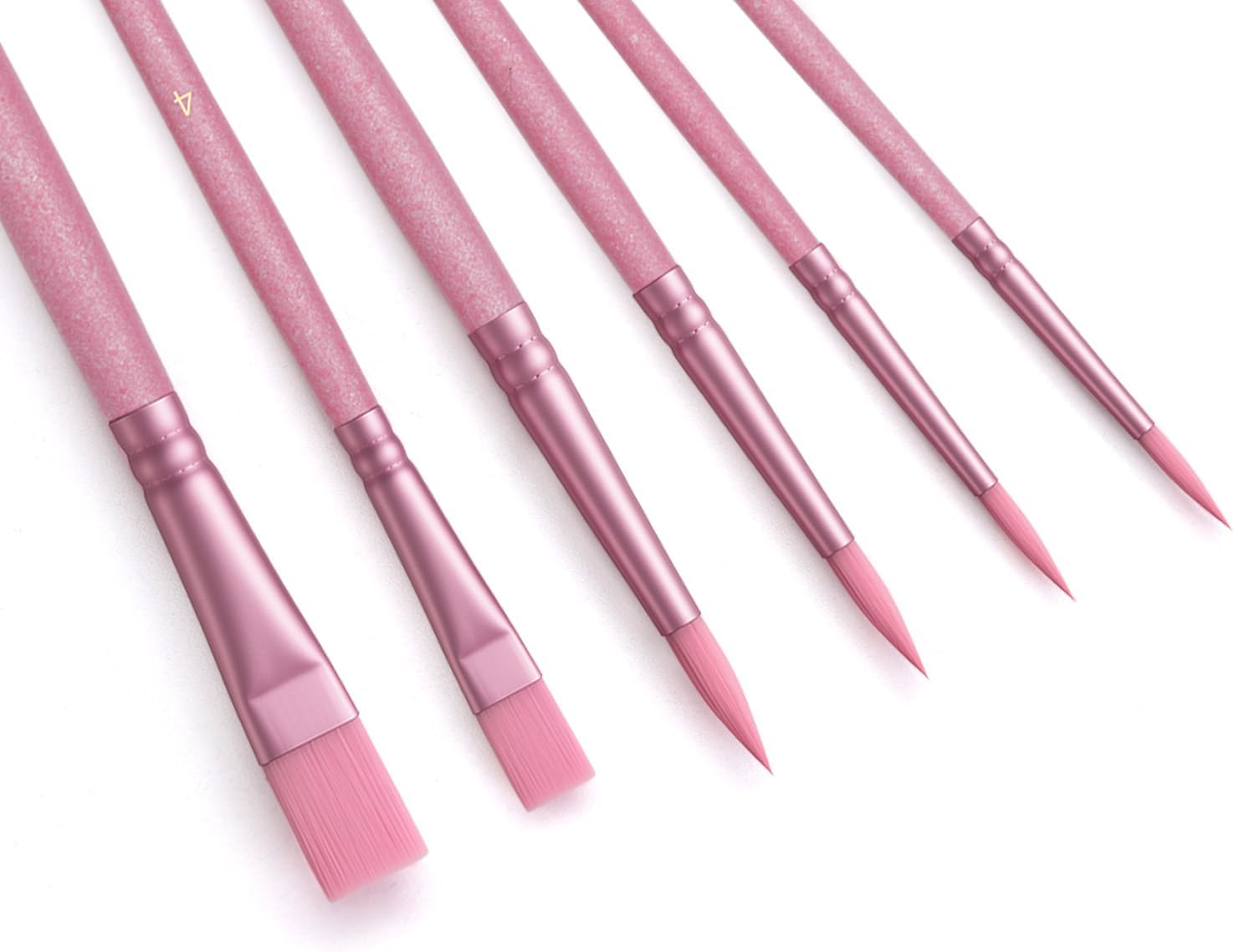 Paint Brushes Set for Acrylic Painting,Watercolor Brushes Painting Brush Nylon Hair Brushes for Acrylic Oil Watercolor Canvases Rock Body Face Nail Miniature Detailing Drawing Art Supplies(Green)