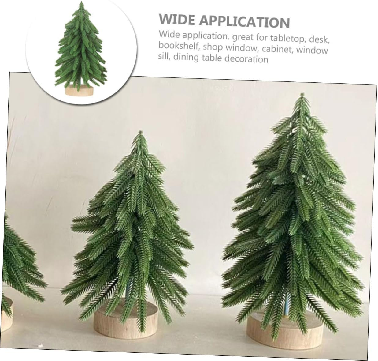 Mini Christmas Tree Tabletop Pine Tree Christmas Decor Home Shop Display Festival Scene Decor image number 5