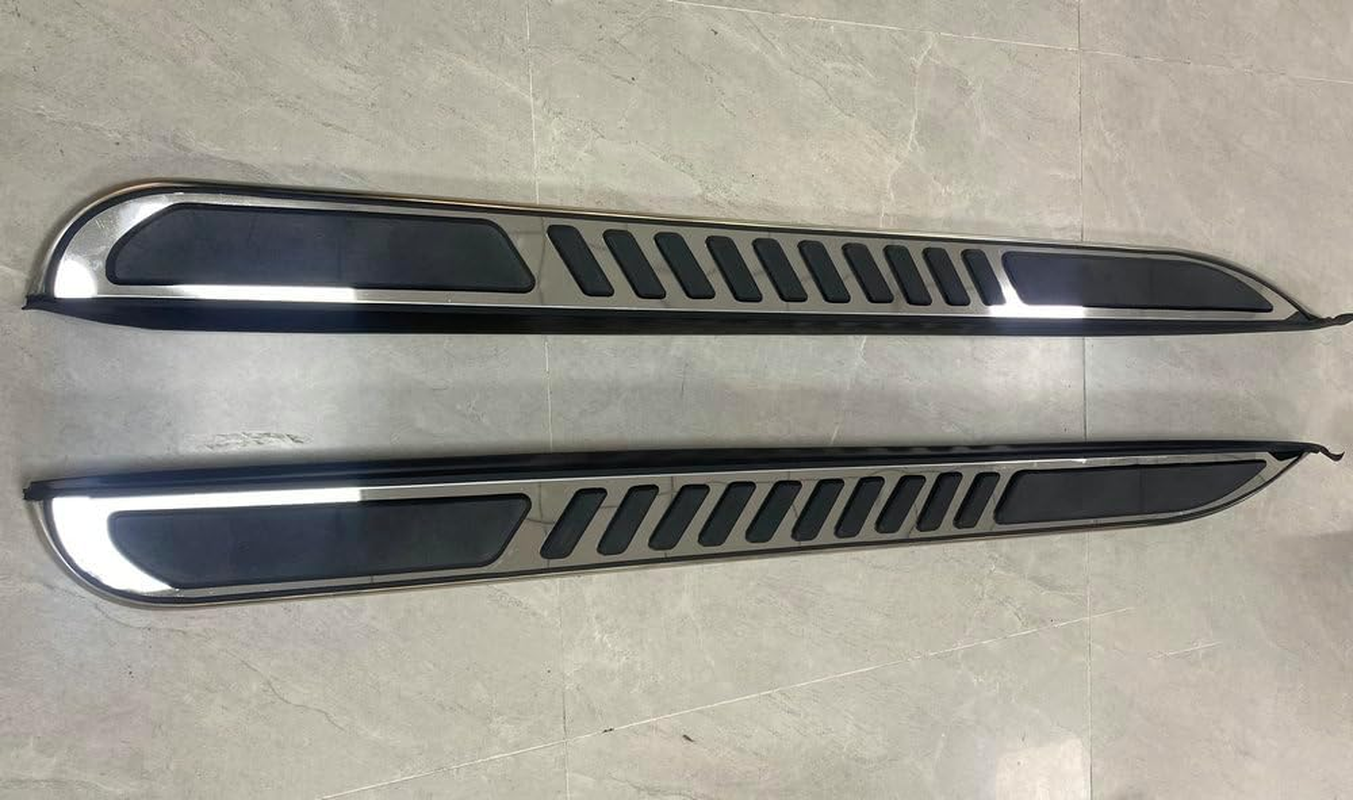 2Pcs Aluminum Running Boards Fixed Nerf Bars Side Steps with Brackets Compatible with KIA Carnival 2022-2025 (DF) image number 3