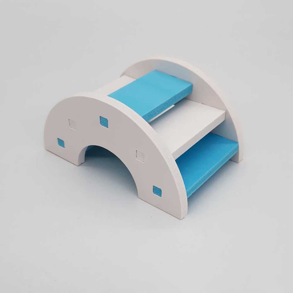 Hamster Toy, Set of 3 Hamster Accessories Set Rocker Swing Rainbow Bridge DIY Hamster Toys Training Toy Cage Decor Exercise Toy for Hamsters Rats Gerbils Small Animals image number 3