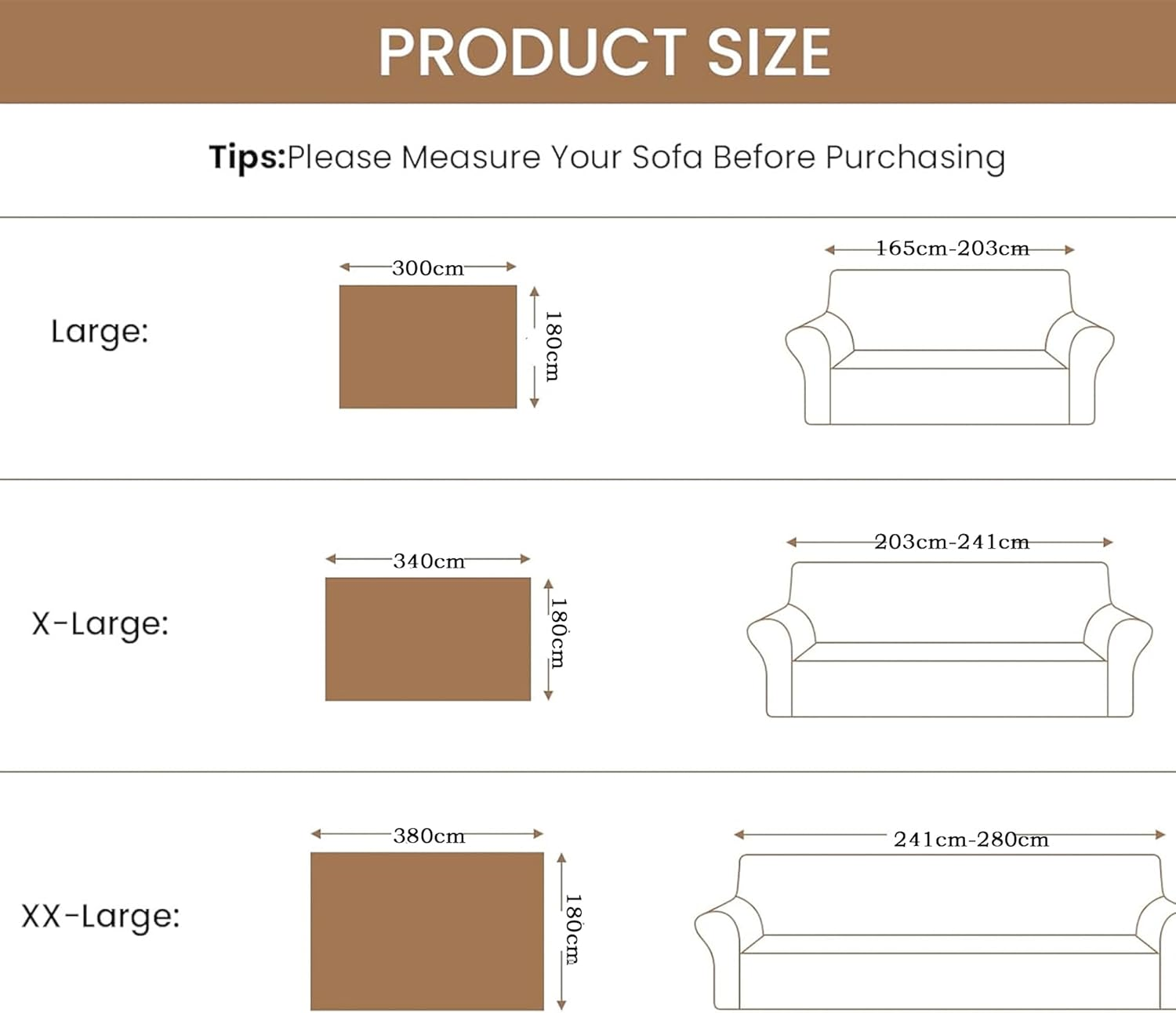 Couch Covers for Dogs, Chenille Sofa Cover,L-Shape Sofa Slipcovers - Washable Sectional Protector, Non-Slip Furniture Covers with Tassel, Boho Style Pet-Friendly (Khaki, L(180Cm*300Cm)) image number 1