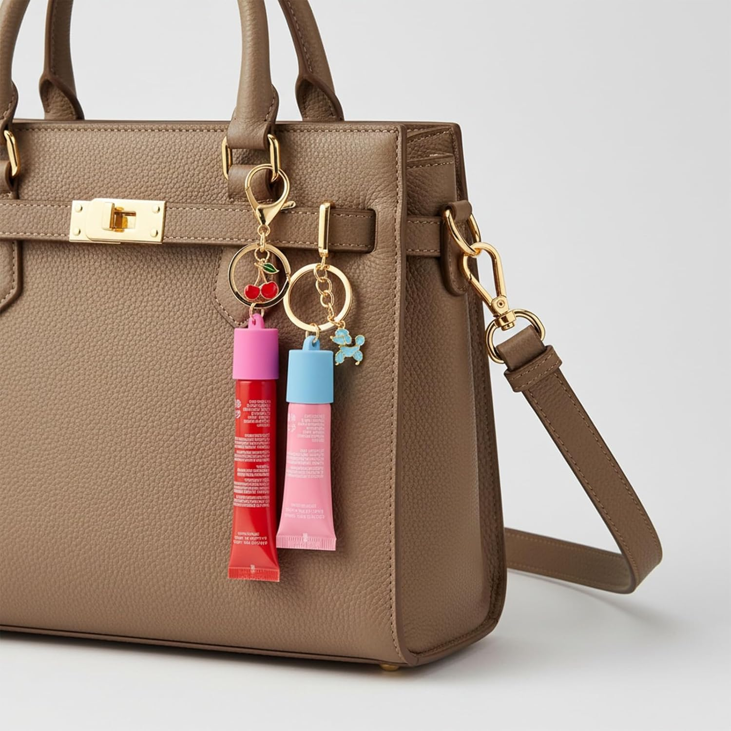 Lip Balm Cap Keychain Replacement (Compatible with Multiple 0.35-0.5Oz Tubes)- SZTTY