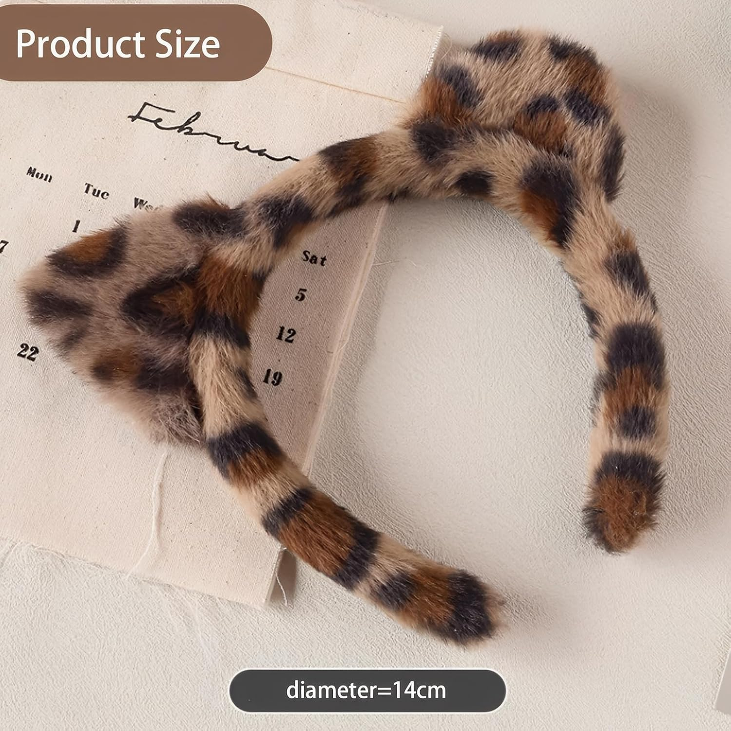 Women'S Headband, Face Washing Headband, Hair Band, Cosmetic Headband, Elastic Face Wrist Washing Band, Hair Accessories for Washing Face (Leopard Print Style) image number 2