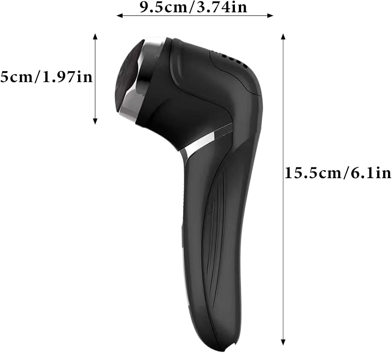 Electric Foot File,Foot Callus Remover Tool Rechargeable IPX7 Waterproof LED Display - Foot Callus Remover Tool 2-Speed Rechargeable USB Charging for Hard Cracked Dry Skin image number 5