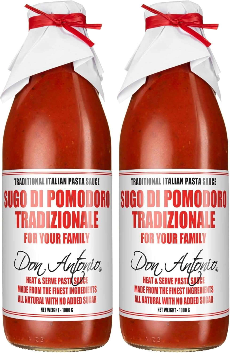 Don Antonio Traditional Pasta Sauce 1 Litre (Pack of 2)