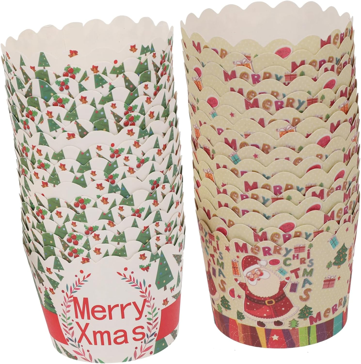 150Pcs Cake Cup Muffin Cup Baking Cake Making Paper Muffin for Making Liners for Baking Home Tools Christmas Dessert Random Color image number 6