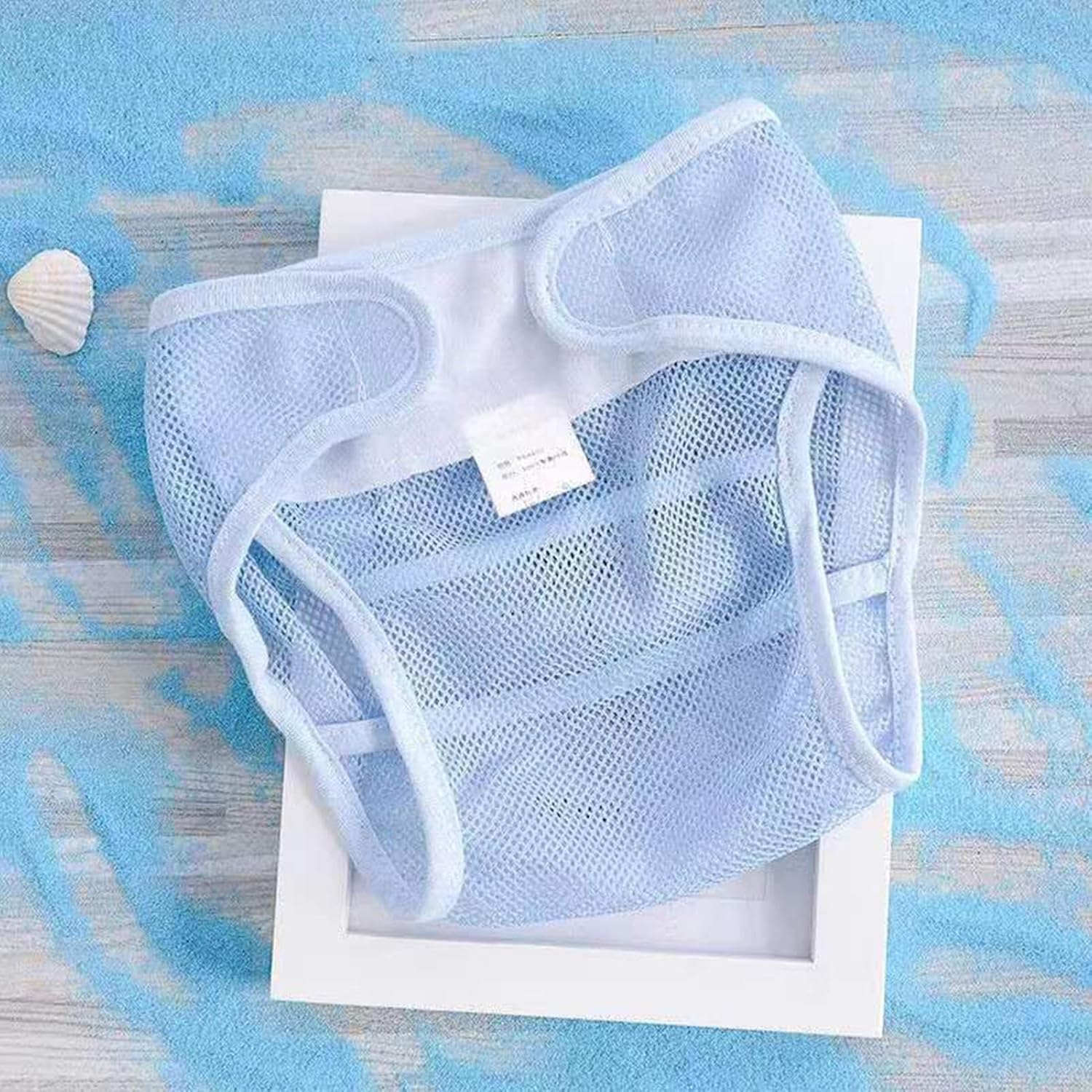 Reusable Cloth Diapers, Pocket Diapers, Breathable Mesh Pants for Sensitive Skin Boys Overnight Travel Daycare, Leak Protection image number 5
