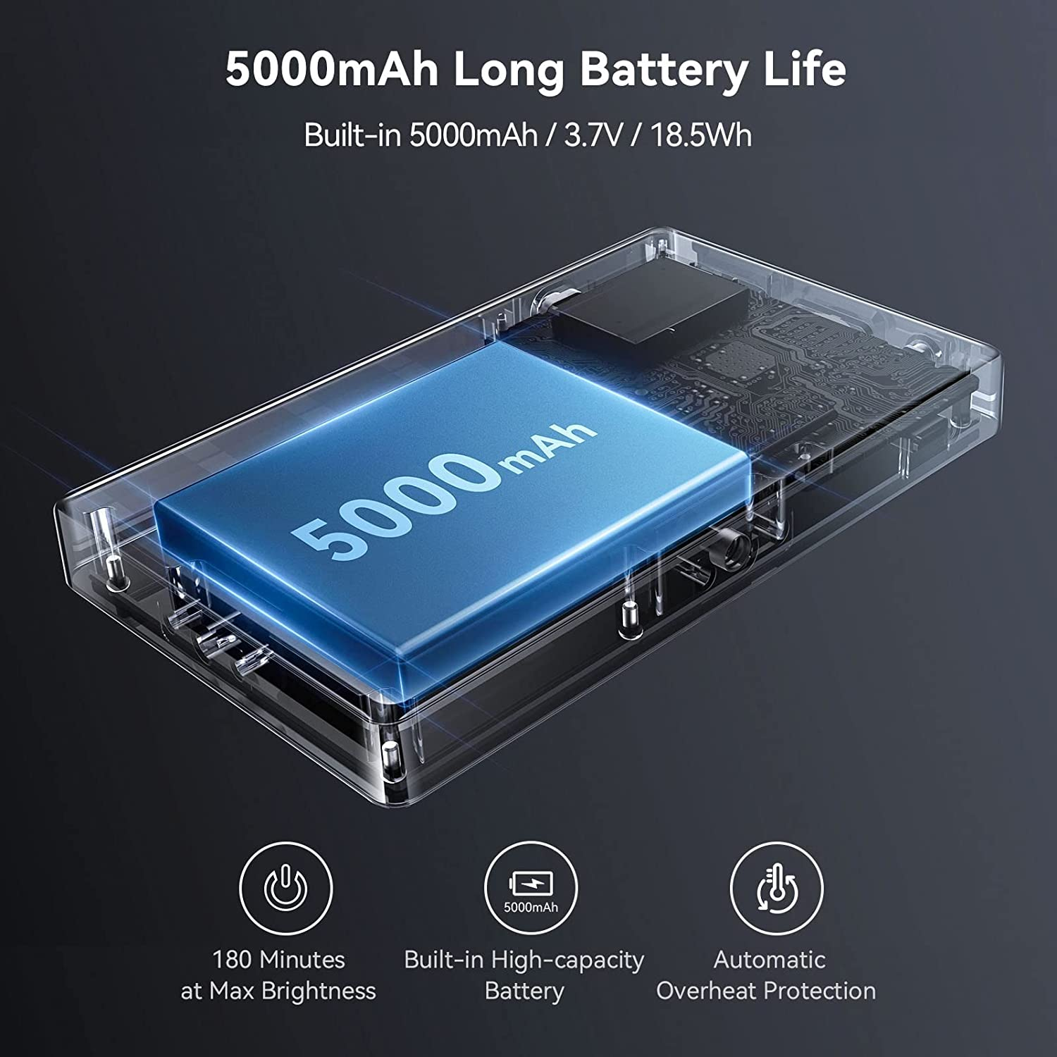 Smallrig RM120 RGB Video Light Portable on Camera,5000Mah Long Battery Life,Professional Video Conference Lighting 2500K-8500K 98+ CRI Full Color LED Light Panel for Tiktok,Photography - 3808 image number 5