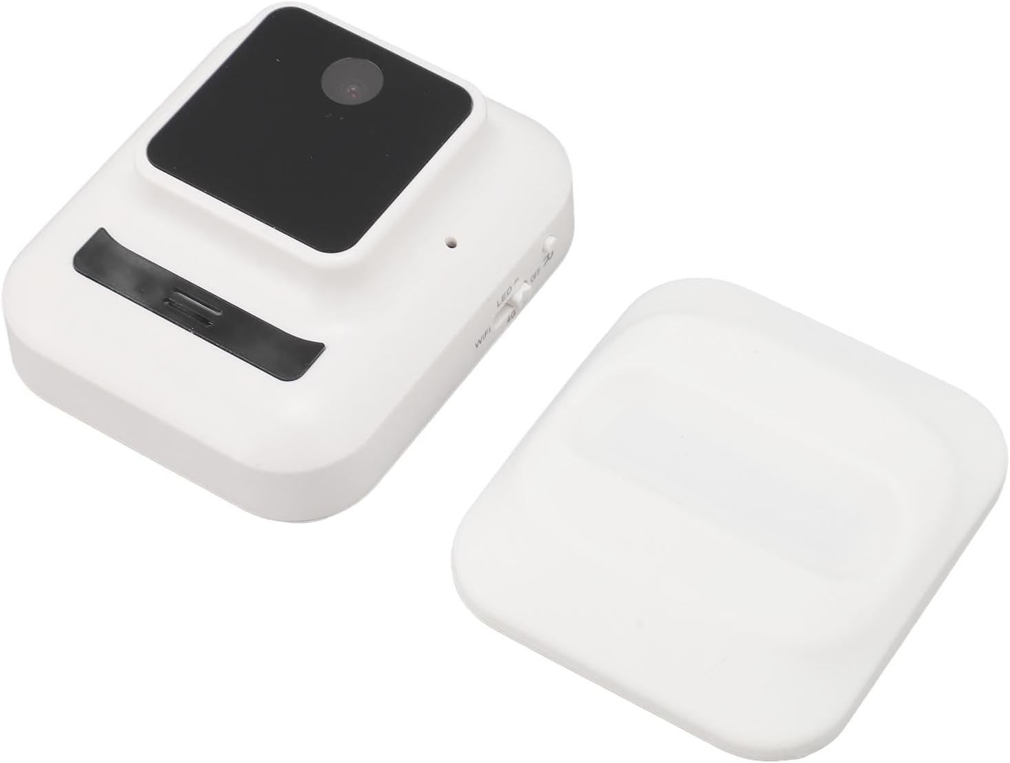 Wifi 4G LTE Cellular Security Camera, 2MP 120 Degree Wide Angle Lens, Motion Detection Night Vision Recording, 2 Way Intercom, Magnetic Suction Installation, for Home Security image number 4