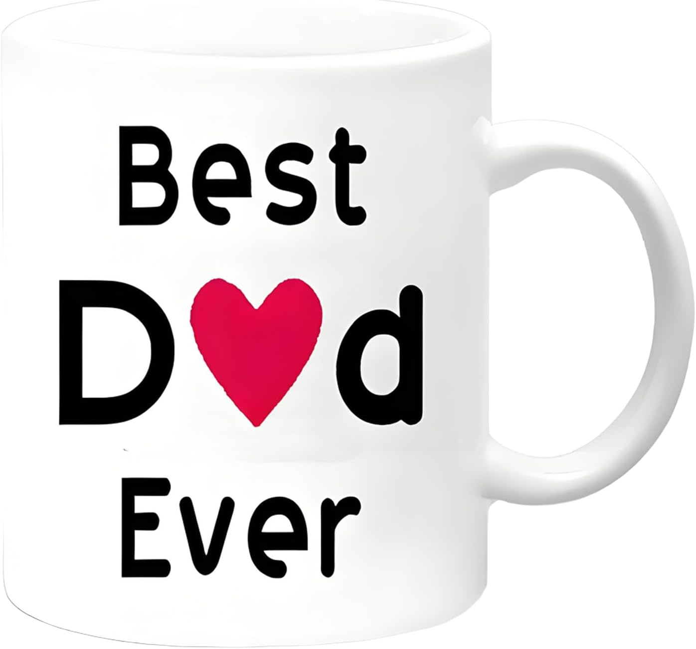 Father'S Day Daughter Son Fathers Day Gift Gift Best Dad Coffee Mug for Home or Work Unique Birthday Dad Porcelain Mug, White, 11 Ounce image number 5