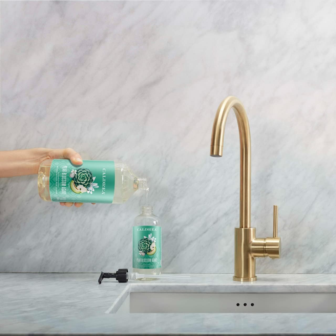 Caldrea Hand Soap Refill, Pear Blossom Agave, 32 Oz image number 5