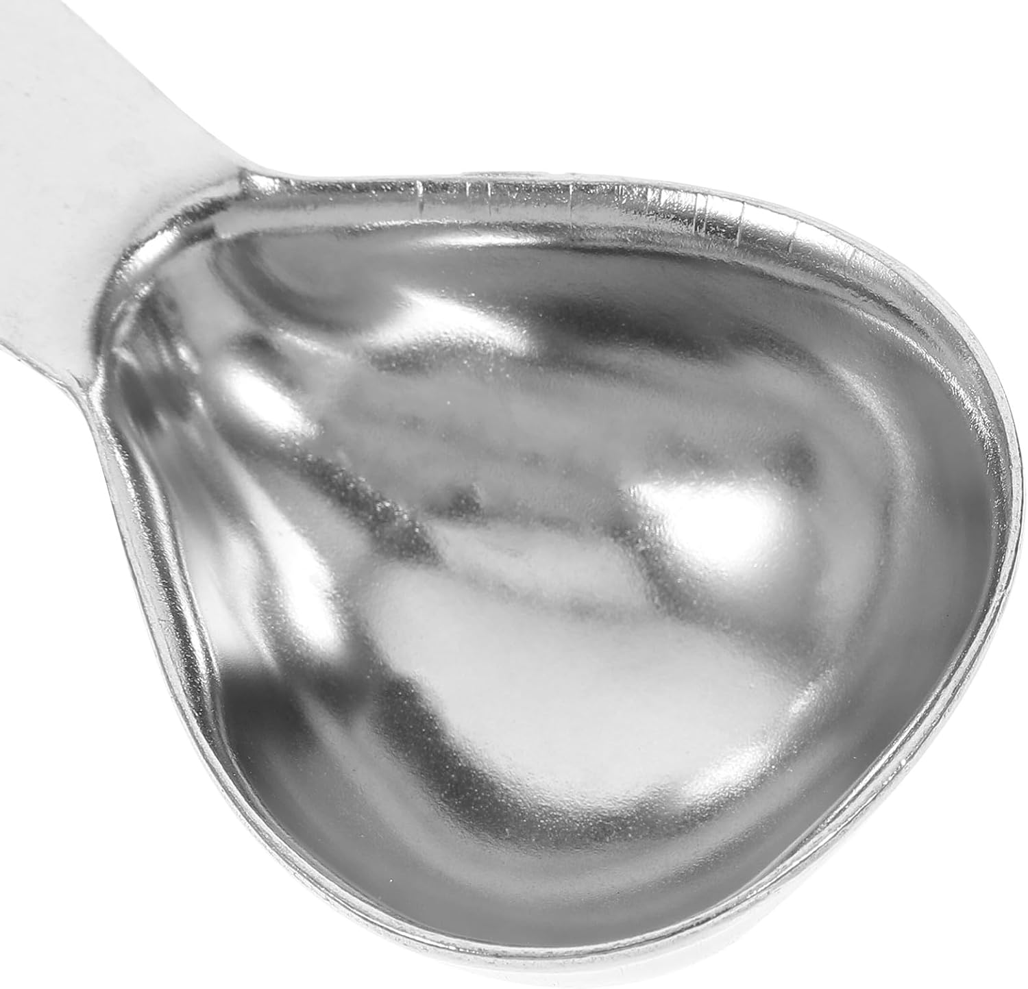 HOUDERCO 2Pcs Stainless Steel Coffee Scoops 2-Tablespoon 30Ml Measuring Spoons Short Handle for Coffee Beans, Tea, Powdered Milk and Seasoning, Kitchen Baking Ingredient Scoopers