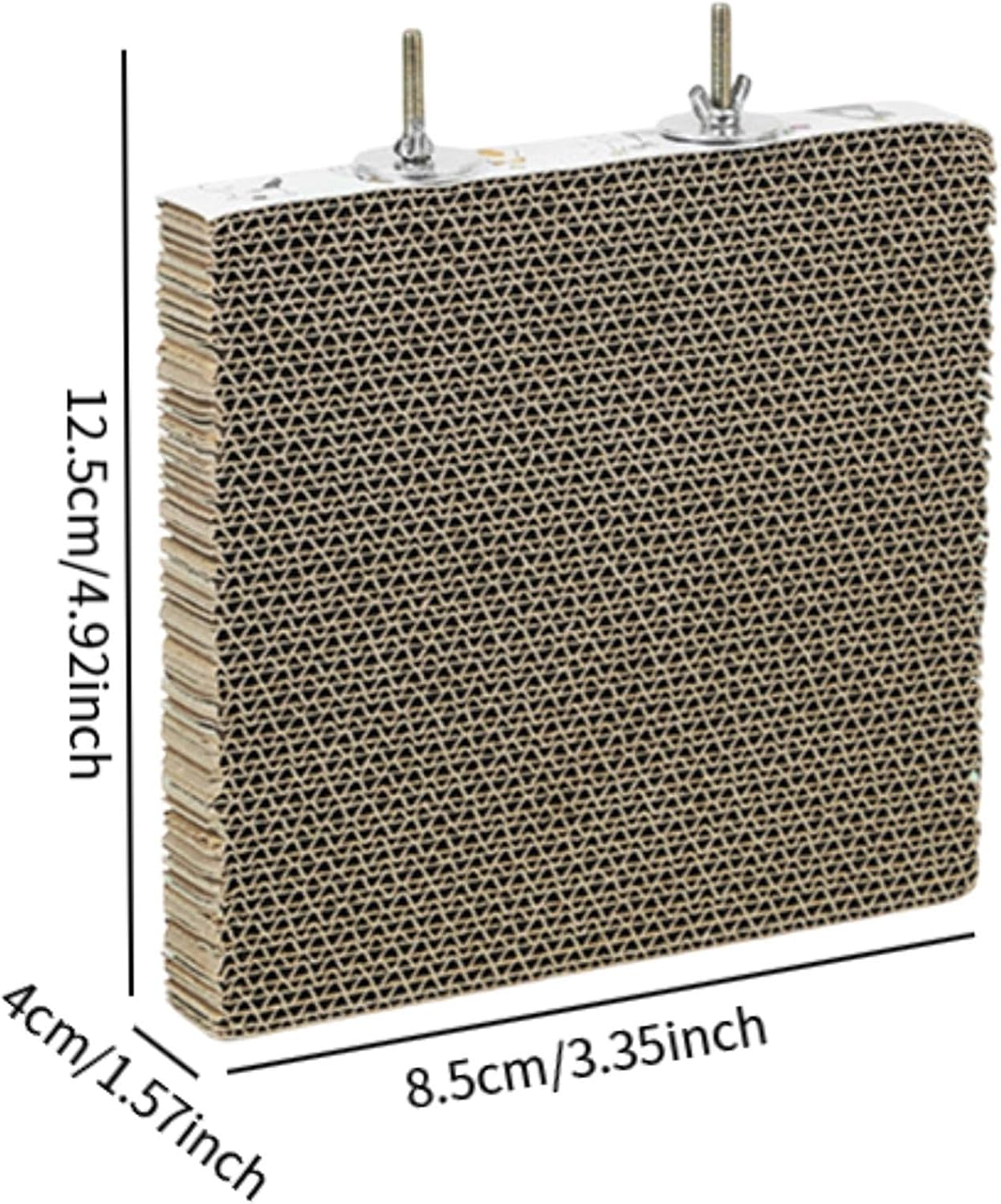 Fenteer Parrot Cardboard Foraging Toy Cage Accessories Exercise Bird Chew Toy Paw Grinding Stick for Budgies Cockatiel Lovebirds, S image number 2